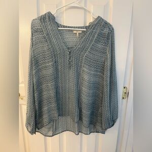 Joie Textured Blue Blouse